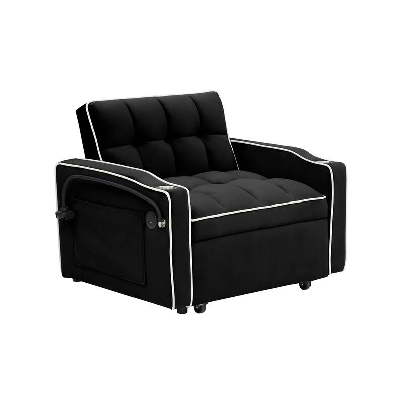 Adjustable backrest multifunctional sofa bed modern design