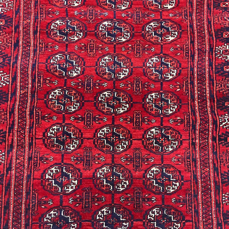 HERAT ORIENTAL Handmade Turkoman Wool Rug - 4' x 6'
