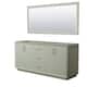 Option Light Green, Brushed Nickel Trim, No Top
