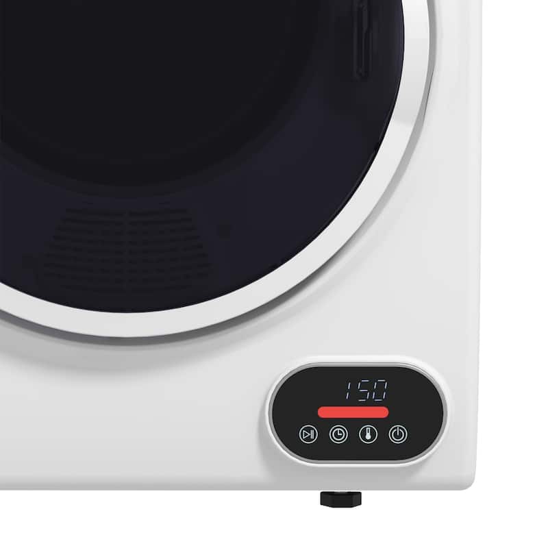 Anmytek 1.5 Cu Ft 850W Portable Compact Electric Clothes Dryer Front Load Stainless Steel Drum Intelligent Drying