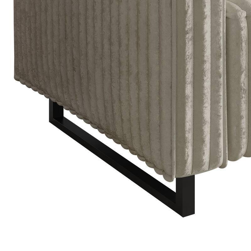 CraftPorch Mid Century Modern 3- Pieces Upholstered Living Room Set