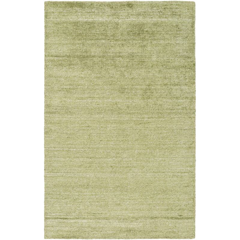 Hand-woven Dan Solid Viscose Area Rug
