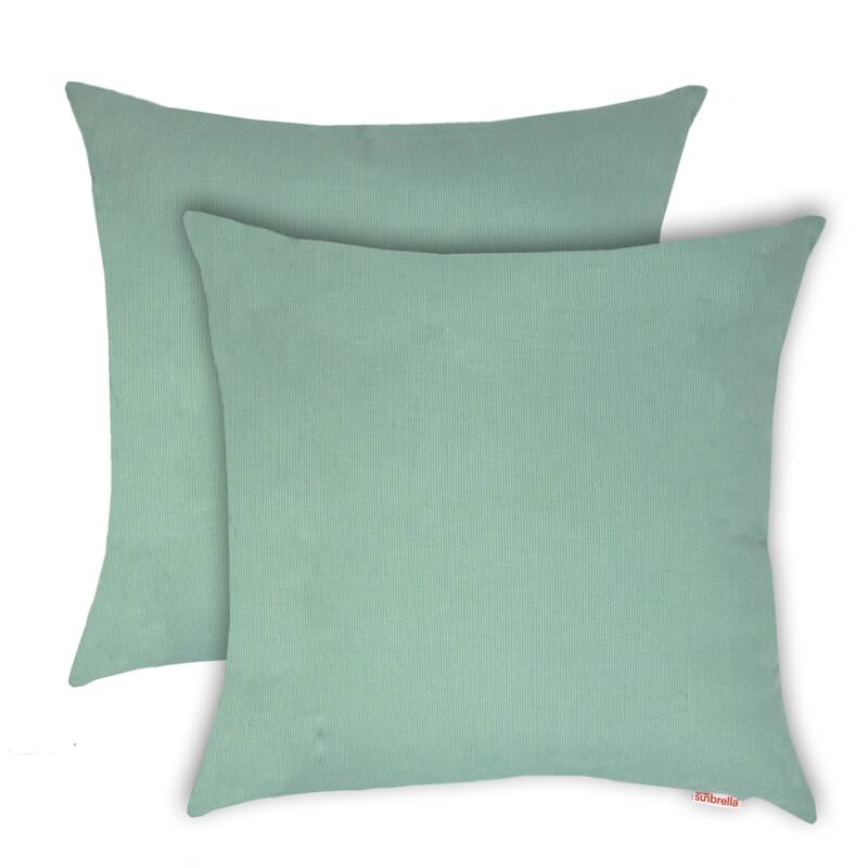 Austin Horn Classics Sunbrella® Spectrum Mist 18-inch Outdoor/Indoor Pillow (Set of 2)