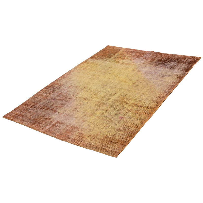 ECARPETGALLERY Hand-knotted Color Transition Brown Wool Rug - 5'10 x 8'0