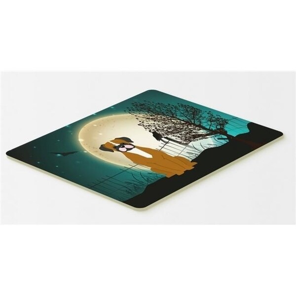 Carolines Treasures BB2306CMT Halloween Scary Flashy Fawn Boxer Kitchen or Bath Mat 20 x 30