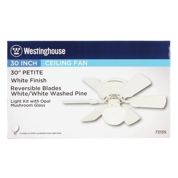 Shop Westinghouse 7213500 Petite Single Light 6 Blade Hugger