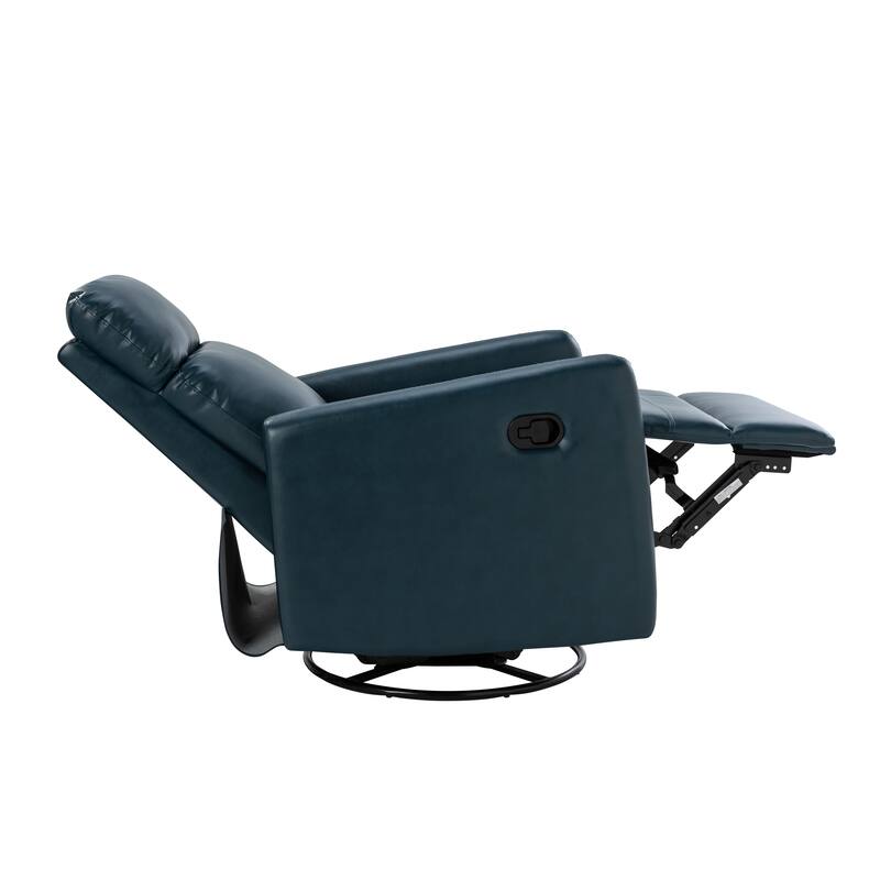 Lyle Manual Swivel Recliner with Metal Base