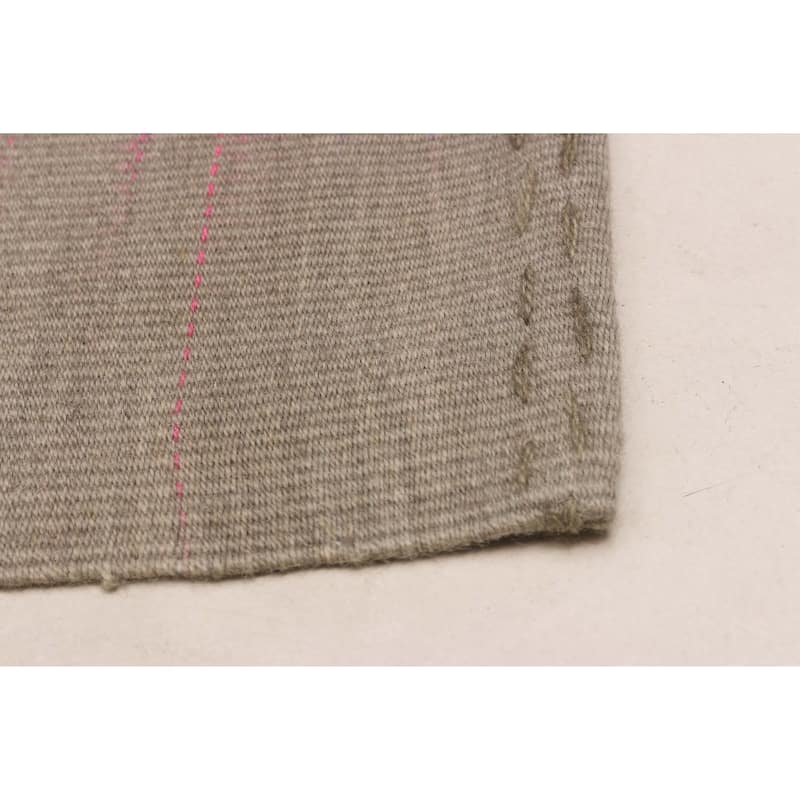 ECARPETGALLERY Flat-Weave Ankara FW Grey Wool Kilim - 9'10 x 12'8
