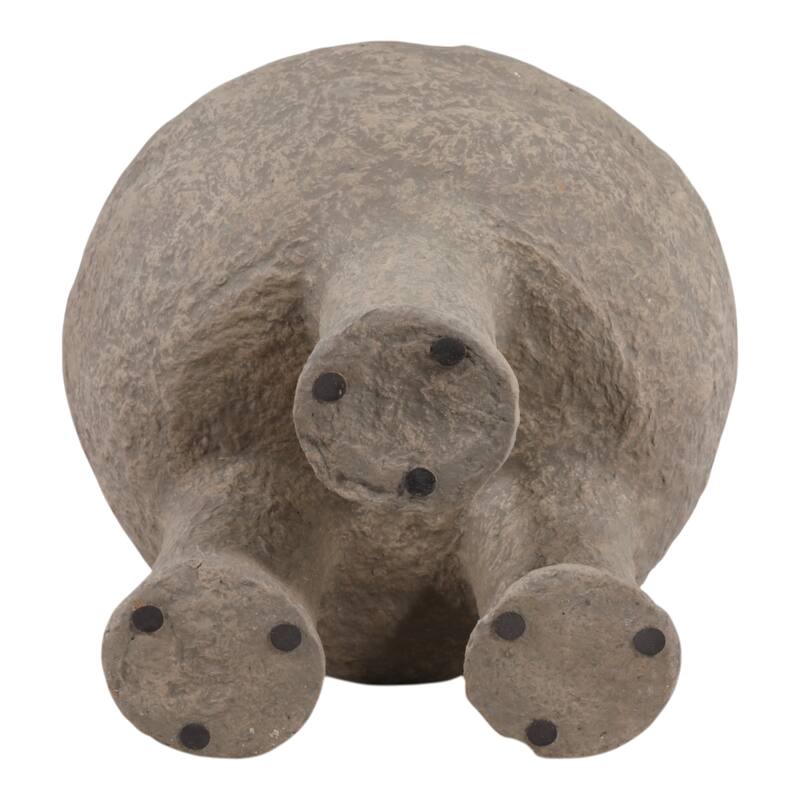 Pottery Paper Mache Bowl Stylish Unique Elevated Modern - 15.75" x 15.75" x 10.25"