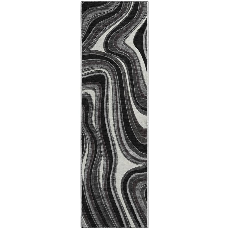 Premium Washable Super Soft Modern Waves Mayfield Rug