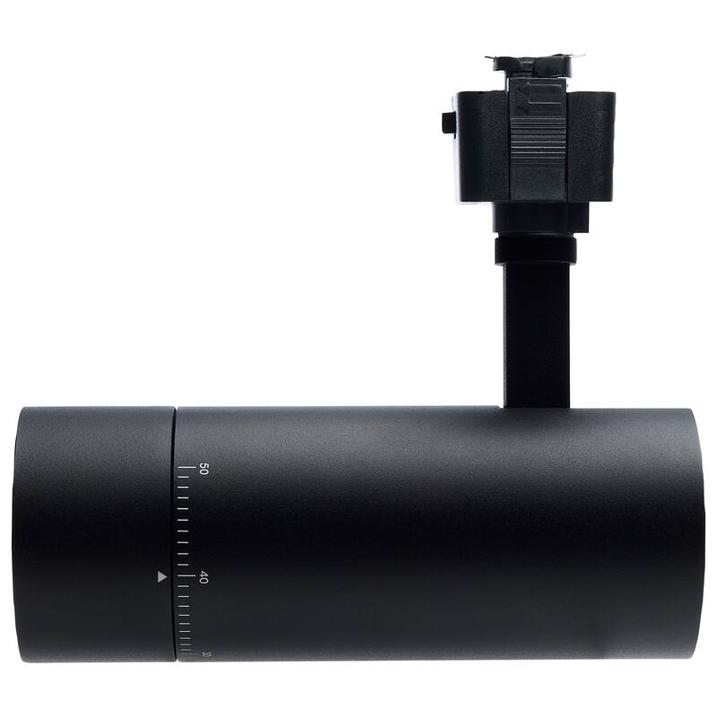 15W LED Track Head J-Style 20 to 50 Degree Adjustable Beam Spread CCT Selectable Matte Black - Matte Black