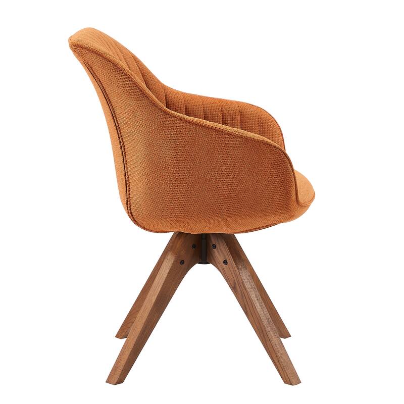 Art Leon Modern Wood Swivel Chair with Oak Legs