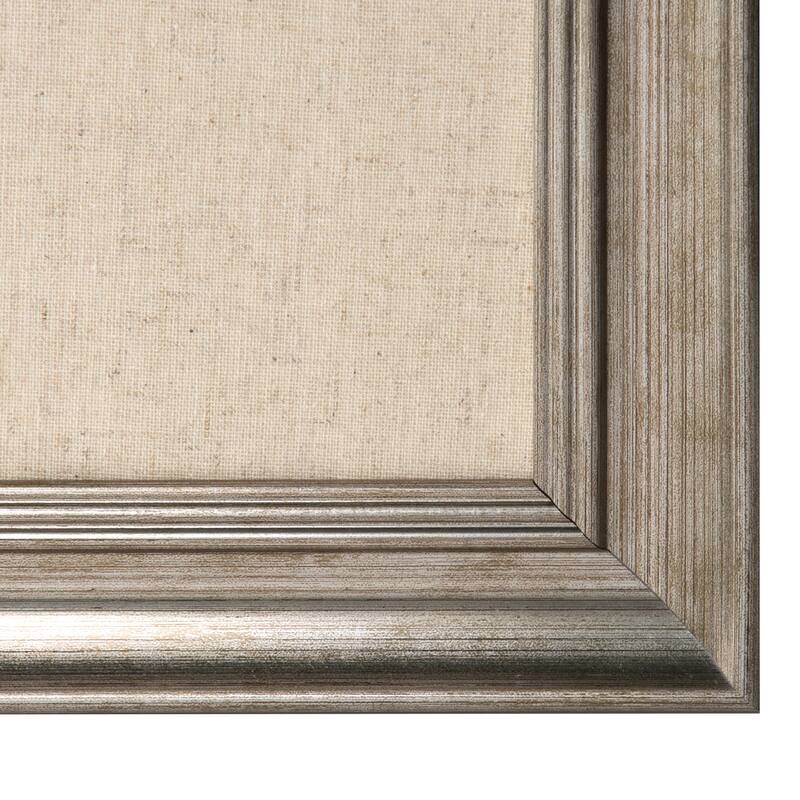 DesignOvation Macon Framed Linen Fabric Pinboard