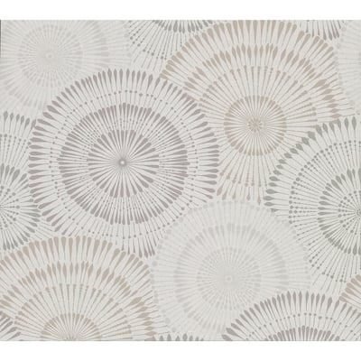 Howe Neutral Medallions Wallpaper - 21in x 396in x 0.025in