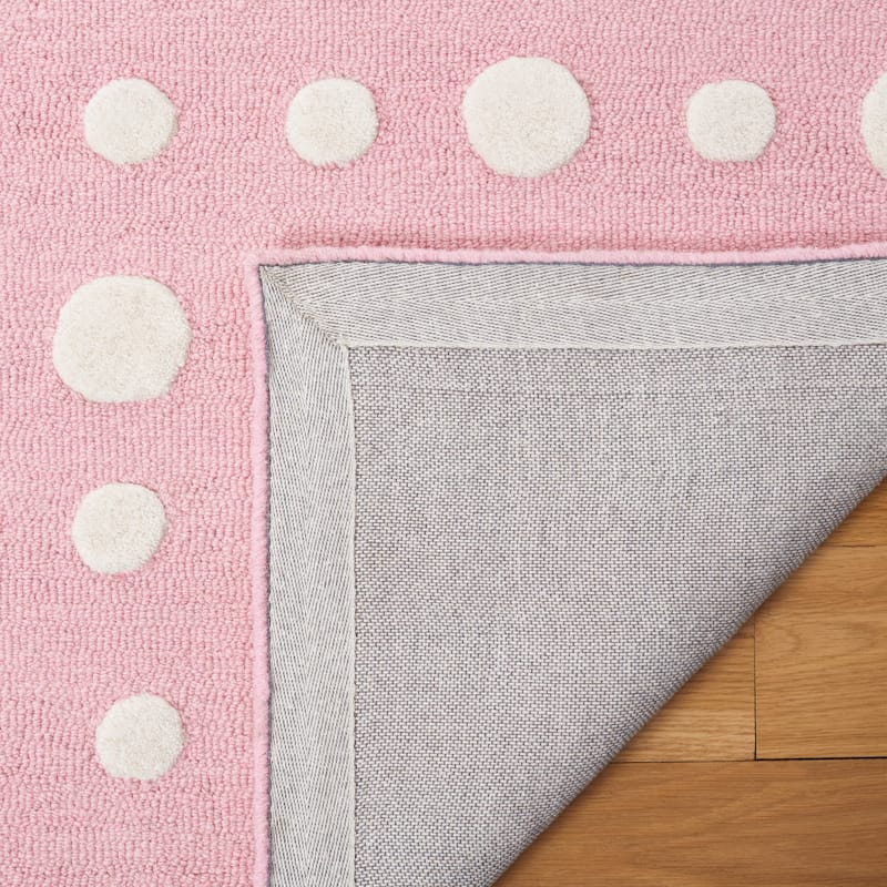 SAFAVIEH Handmade Kids Nessie Dots Wool Rug