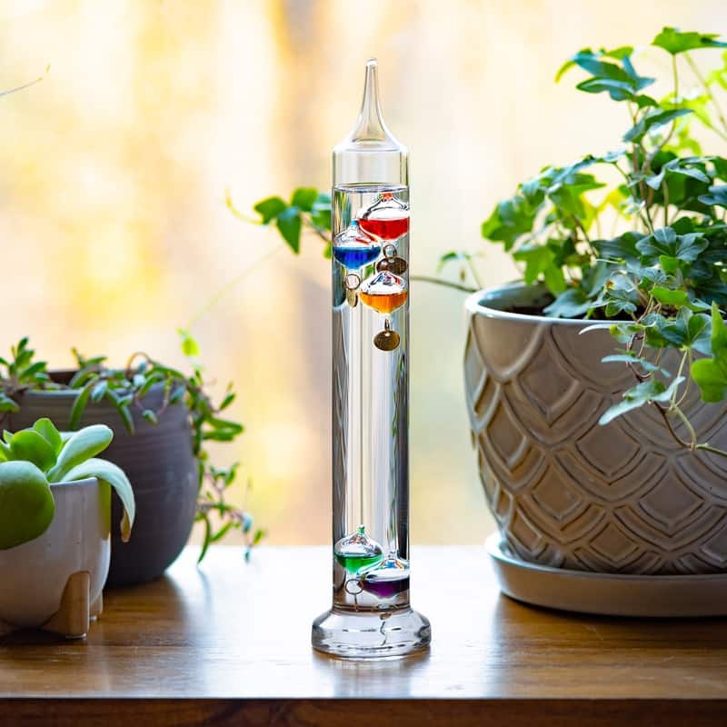 La Crosse 914-4928 11-inch Glass Galileo Thermometer