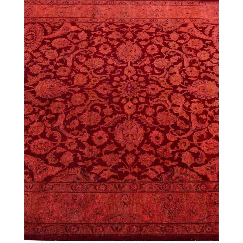 Fine Vibrance, One-of-a-Kind Hand-Knotted Area Rug - Red, 4' 2" x 6' 3" - 4' 2" x 6' 3"