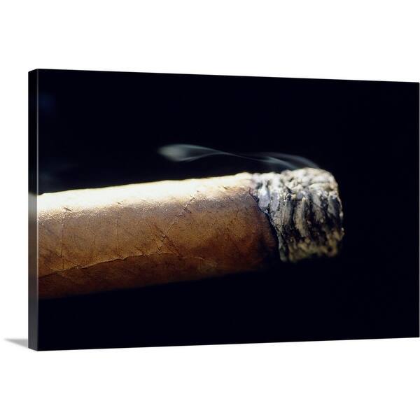 Shop Burning Cigar Canvas Wall Art Overstock 16476462
