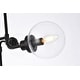 preview thumbnail 5 of 14, Hope 8 Light Pendant in with clear shade - 36 Inch