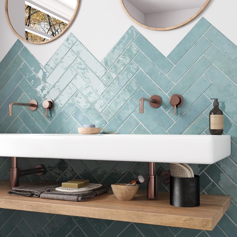 Merola Tile Tribeca Studio Watercolor 2-3/8" x 9-5/8" Porcelain Wall Tile