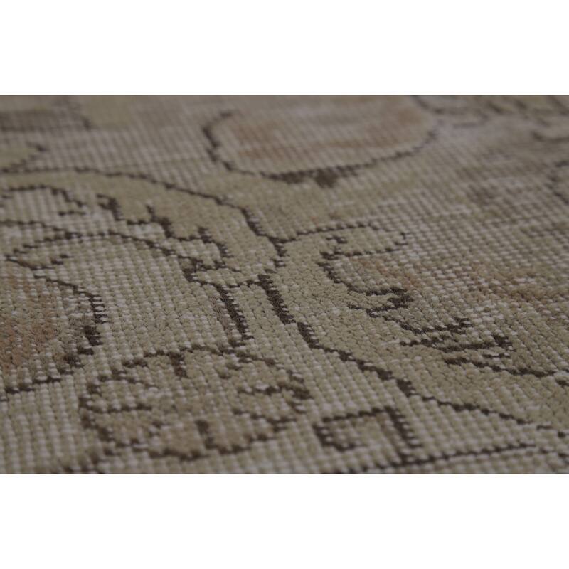 Traditional Medallion Tabriz Persian Vintage Wool Carpet - 9'7" x 12'7"