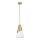 preview thumbnail 6 of 9, Crystorama Lighting Group TOR-901 Tori 3 Light 9" Wide Mini Pendant
