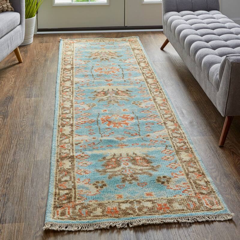 Grand Bazaar Bennet Hand Knotted Oriental Traditional Area Rug