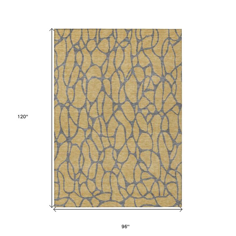 HomeRoots Geometric Transitional Rectangle Outdoor Rug