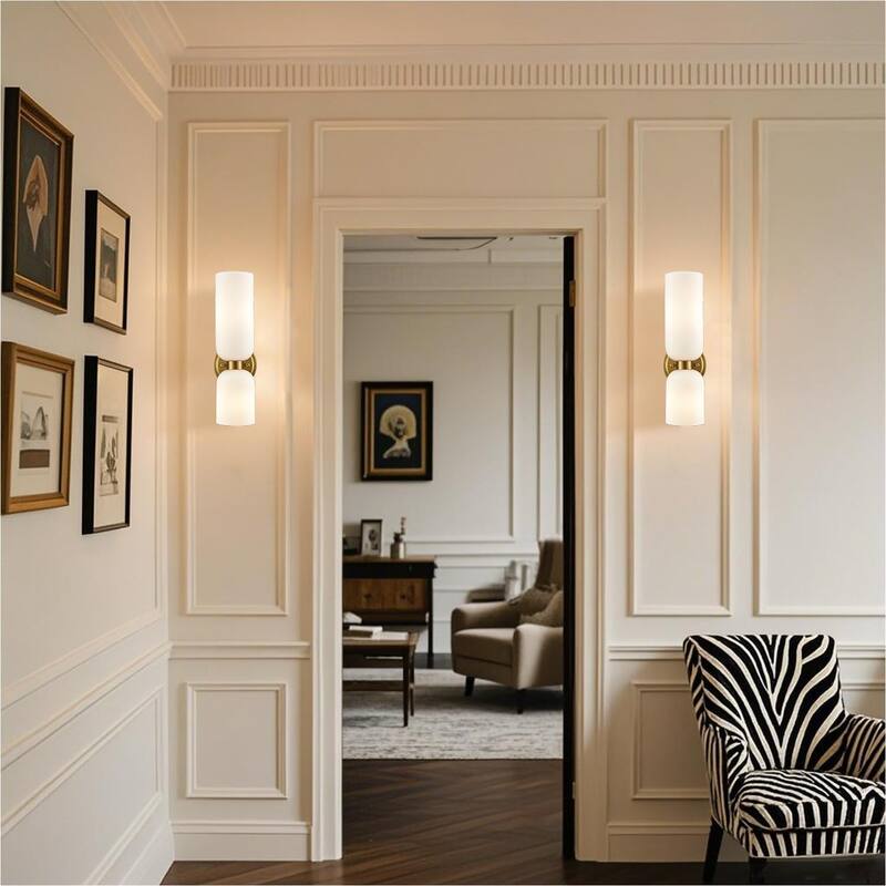 2-light vanity light gold wall light brass kitchen light