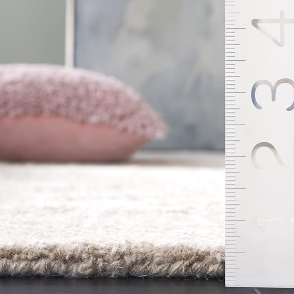 dimension image slide 0 of 2, SAFAVIEH Handmade Glamour Maimu Modern Wool Rug