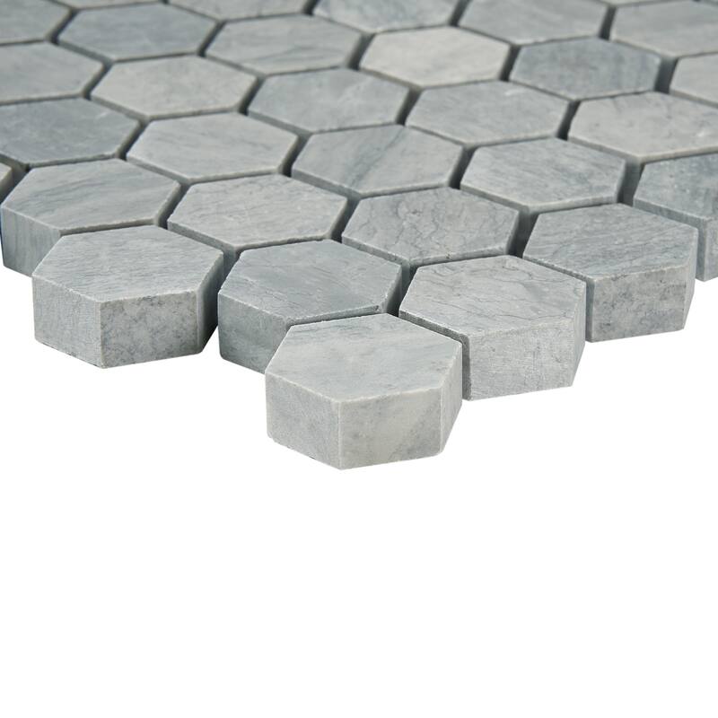 Marinewood Marble 1" x 1" Honeycomb Honed Mosaic Tile