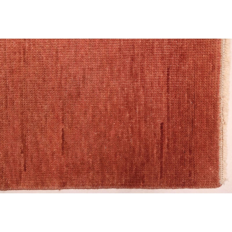 ECARPETGALLERY Hand-knotted Pak Finest Gabbeh Copper Wool Rug - 7'8 x 9'11