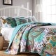 preview thumbnail 1 of 13, The Curated Nomad Horsdal 100% Cotton Paisley Norvana Quilt Set