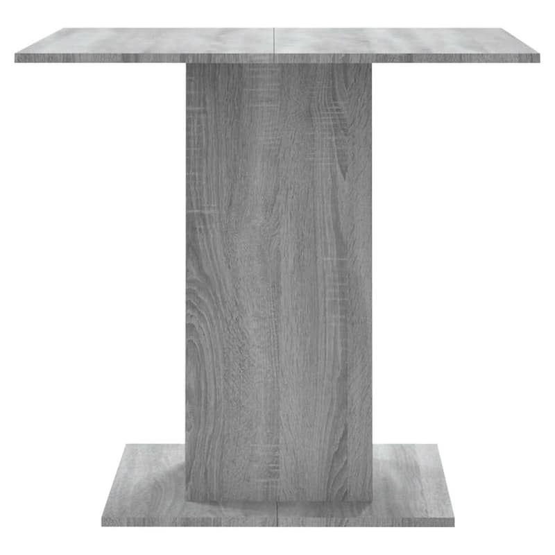 vidaXL Dining Table Grey Sonoma Engineered Wood Small Simple - 31.5 x 31.5 x 29.5 in