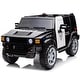 preview thumbnail 8 of 11, 12V Ride On Truck ,2 Seater Battery Powered Cars with Parent Remote Control, Leather Seat,30W*2,4WD EVA Wheels,Spring Suspension Black
