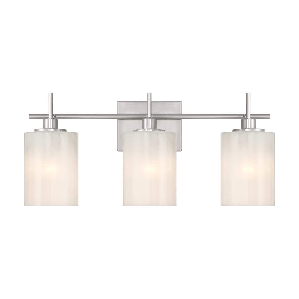 Bellevue SHBF14699 3 Light 22" Wide Vanity Light with Strié Glass