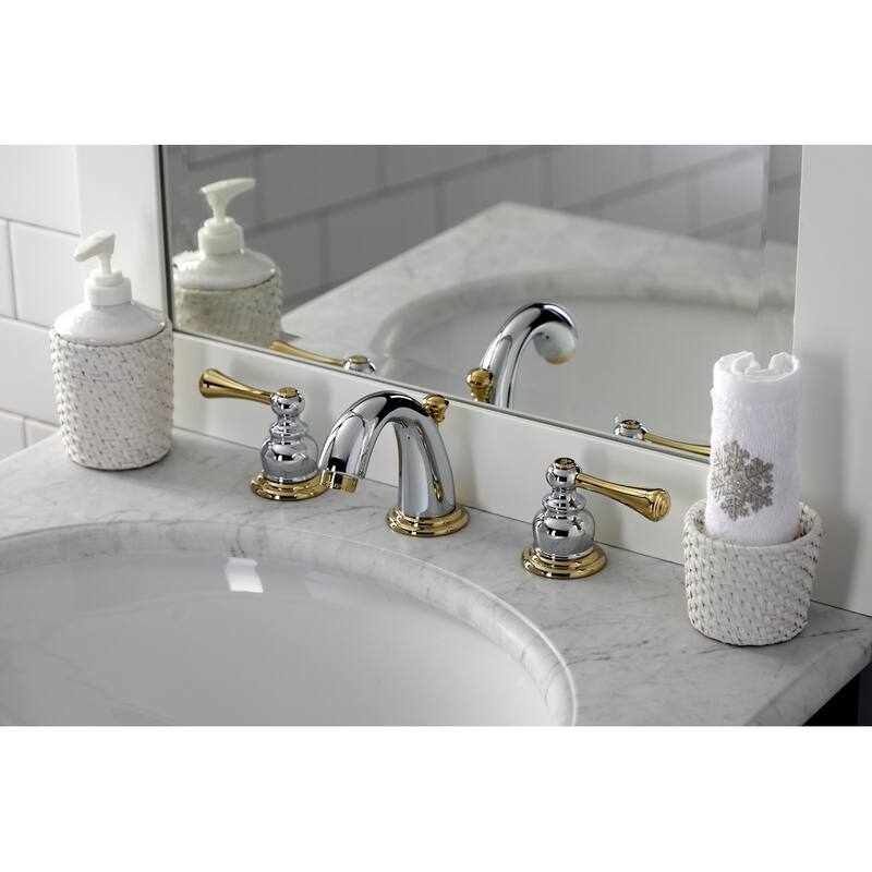 Vintage Deck Mount Widespread Bathroom Faucet