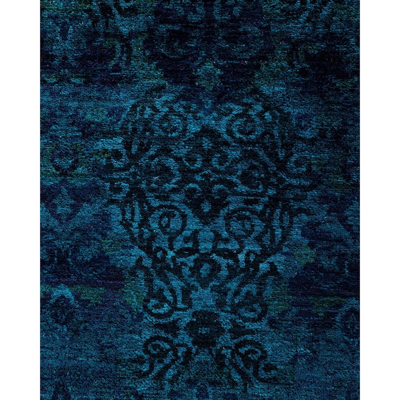 Vibrance One-of-a-Kind Hand-Knotted Area Rug - Blue, 10' 1" x 13' 8" - 10' 1" x 13' 8"
