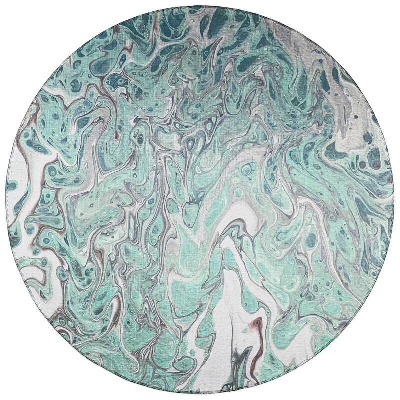 Indoor/ Outdoor Addison Karina Abstract Washable Area Rug