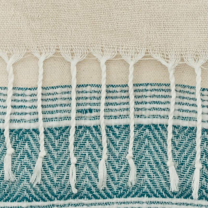 Rizzy Home Chevron Stripe Hand Loomed Cotton Throw