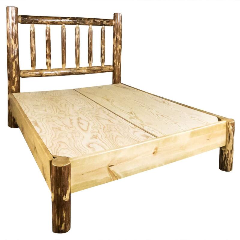 King Size Platform Bed - Modern Wood Bed Frame, Low Profile Design, Sturdy & Easy Assembly