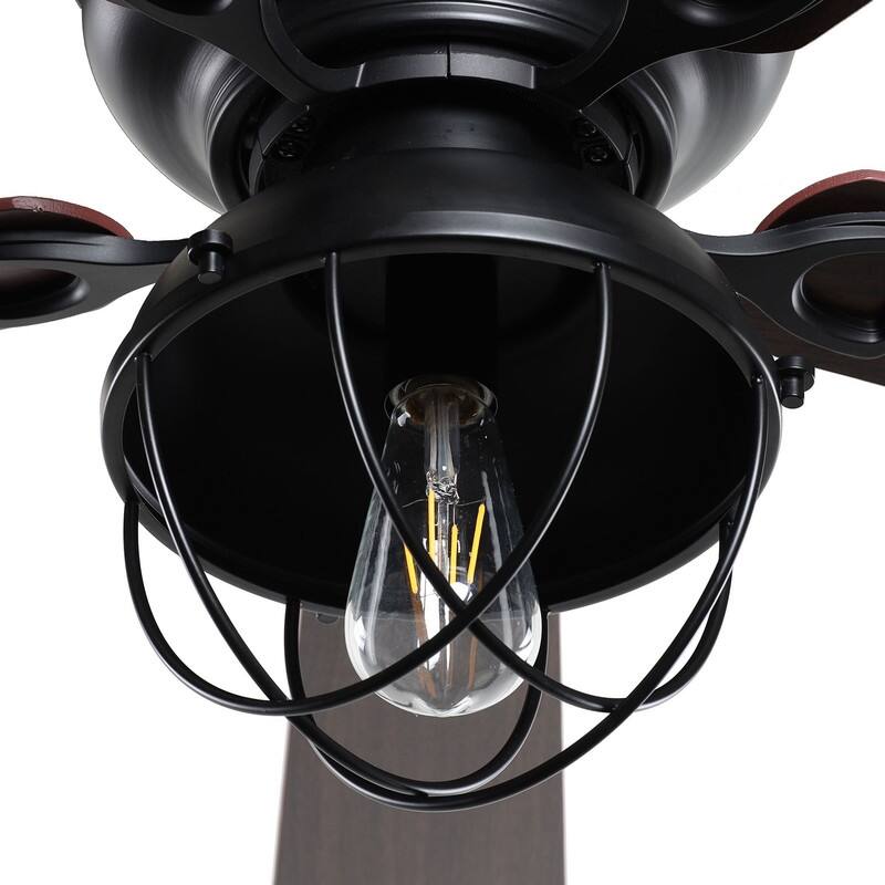 42 Inch Industrial Ceiling Fan with Light and Remote Control