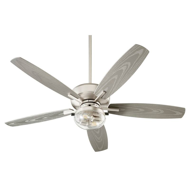 Quorum International Breeze Patio 52" 5 Blade Indoor / Outdoor LED - Satin Nickel