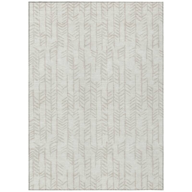 HomeRoots Tribal Transitional Rectangle Outdoor Rug
