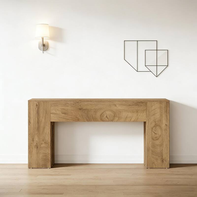 Rustic Wood Console Table - Stylish Side Table