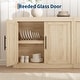 preview thumbnail 6 of 16, Garvee 70.8" Mid-Century Modern Sideboard Buffet Cabinet with 4 Wood Doors and Modular Storage