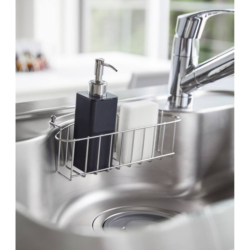 Yamazaki Home Hand Soap Dispenser, ABS Plastic, 8.5 fluid oz., 250 milliliters - L 2.76 x W 2.17 x H 7.68 inches