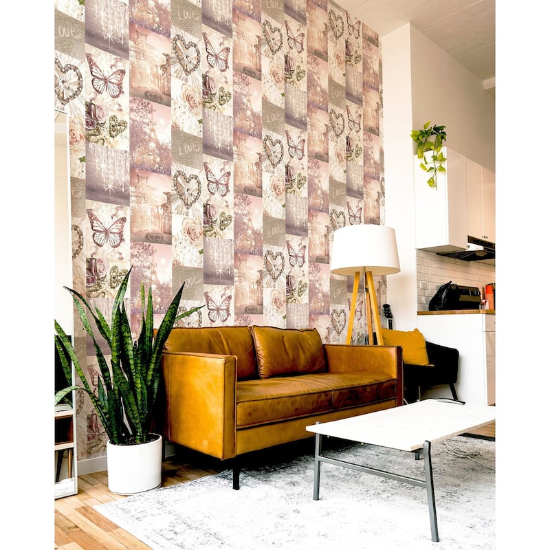 Arthouse Ryo Blush Inspirational Wallpaper