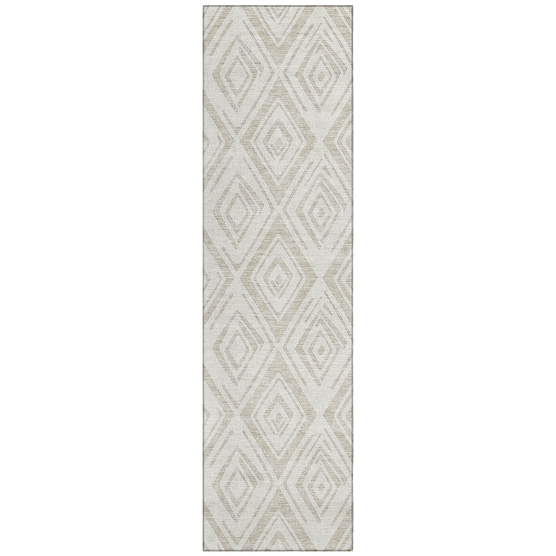 Machine Washable Indoor/ Outdoor Chantille Ombre Diamonds Rug