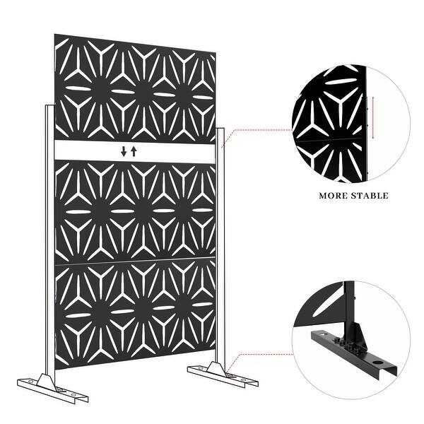 Privacy Screen Free Standing Star